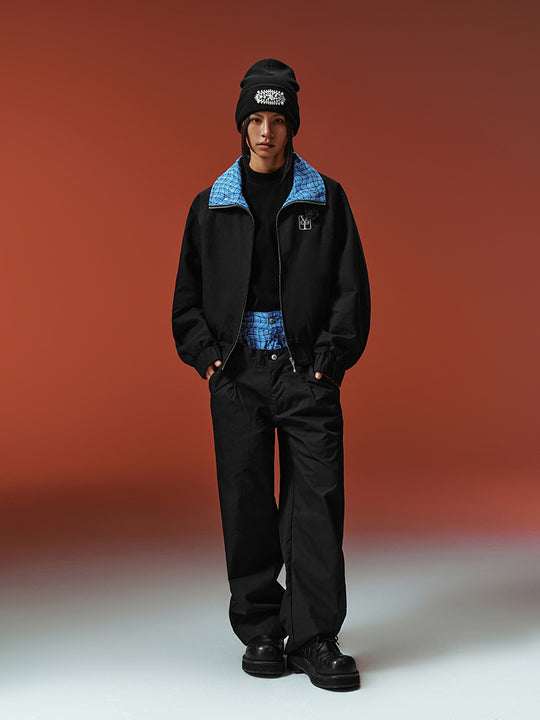 YADcrew Double-Waist Twisted Plaid Pants | Face 3 Face