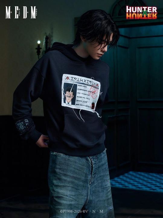 MEDM × HUNTER×HUNTER Hunter License Graphic Patch Hoodie | Face 3 Face