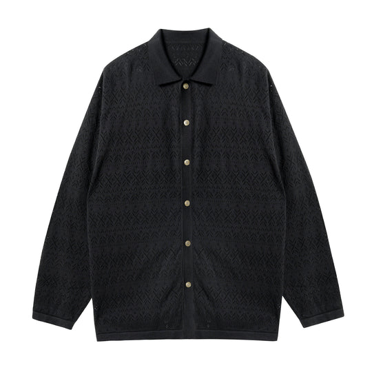 JHYQ Mesh Hollow Knit Cardigan | Face 3 Face
