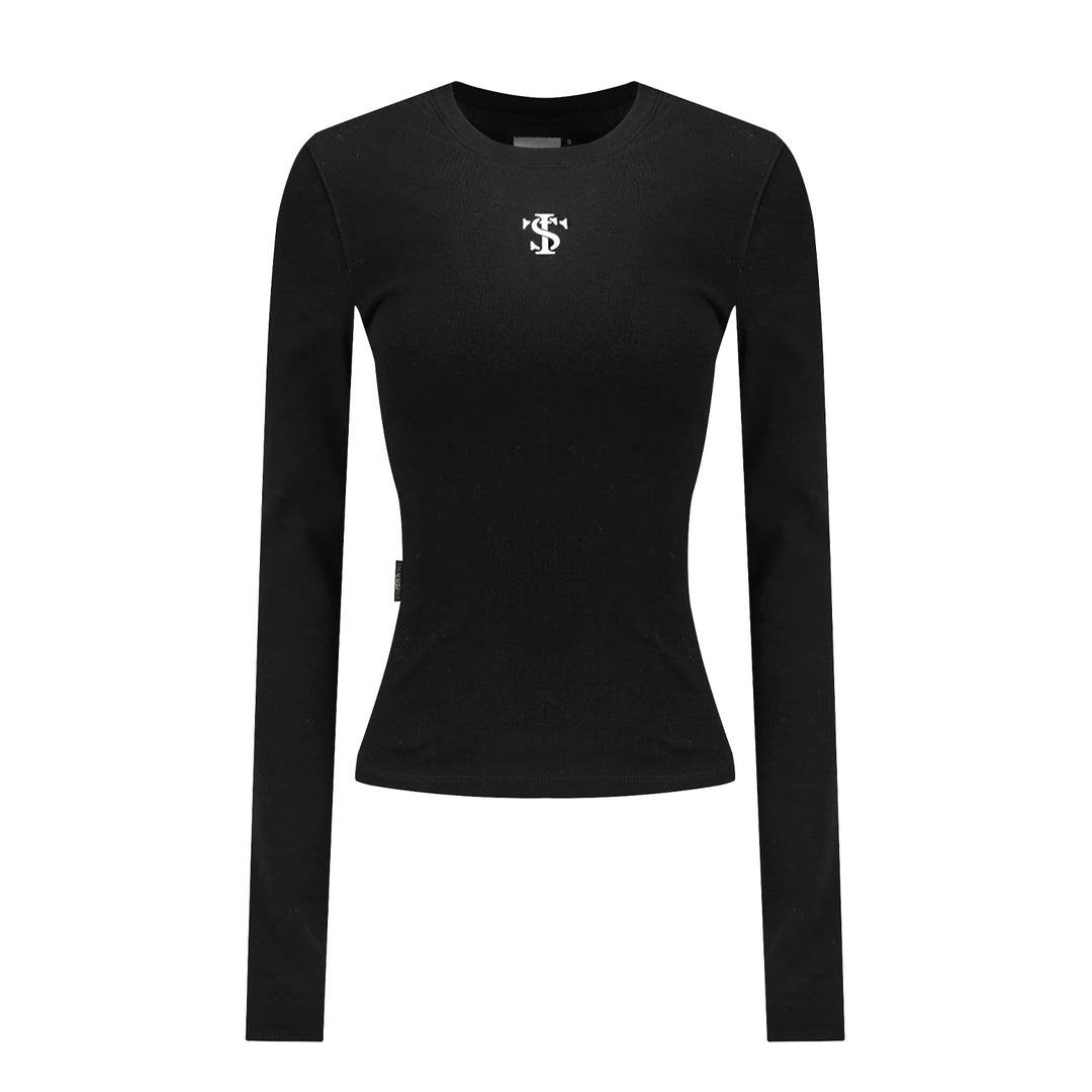 Small Town Kid Basic Slim Fit Stretch Long Sleeve Tee | Face 3 Face