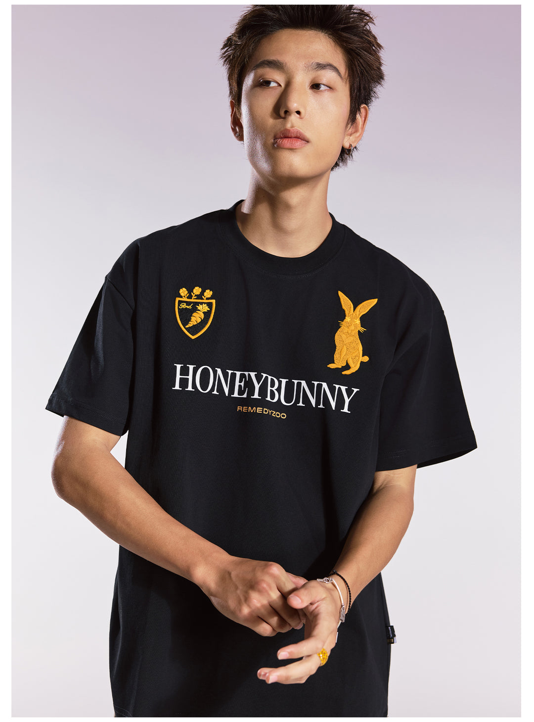 Remedy HONEYBUNNY Rabbit Embroidery Tee | Face 3 Face
