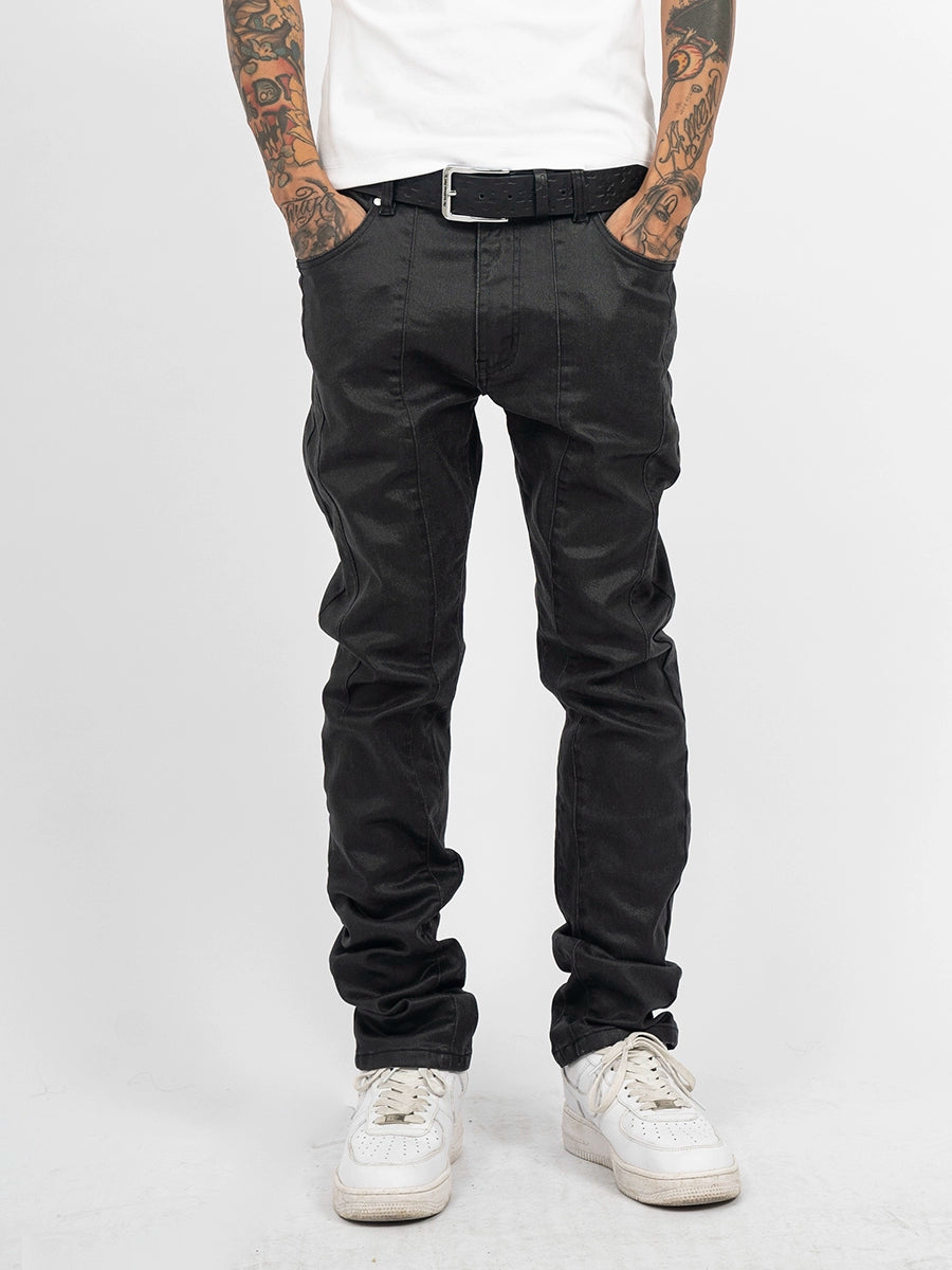 TGFCLUB Washed Waxed Slim Fit Jeans | Face 3 Face