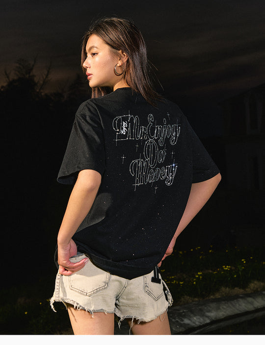 MEDM Starry Sky Rhinestone Print Tee | Face 3 Face
