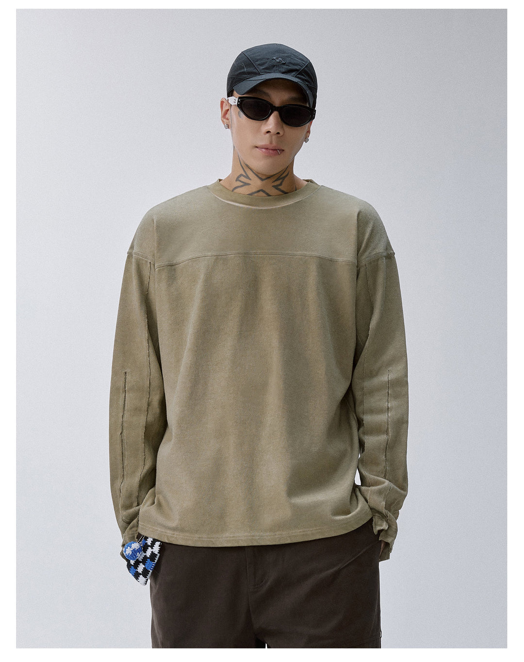 F2CE Dirty Dye Functional Long Sleeve Tee | Face 3 Face