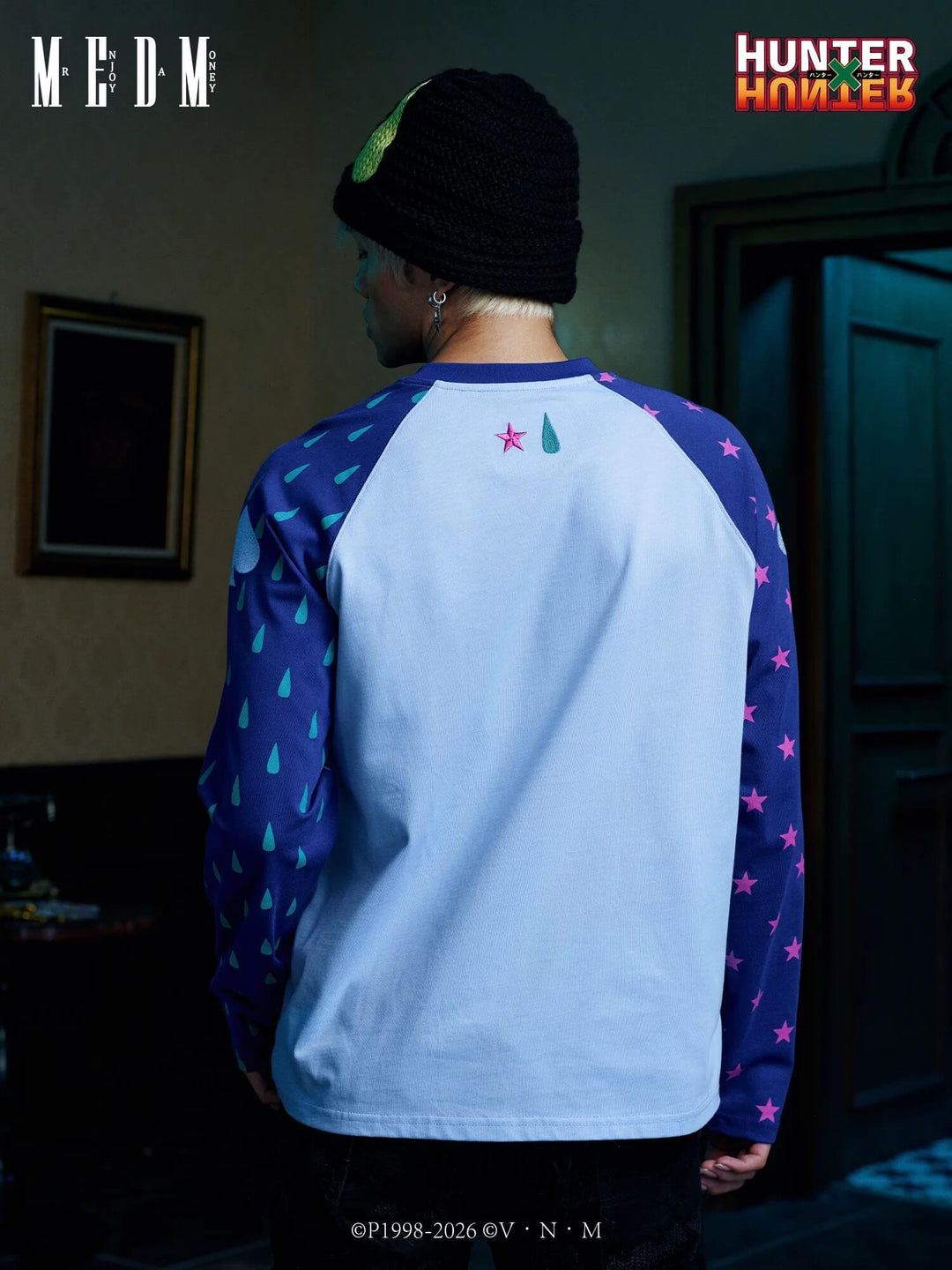 MEDM × HUNTER×HUNTER All Over Character Icon Raglan Long Sleeve Tee | Face 3 Face