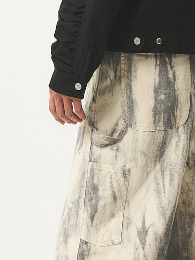 EMPTY REFERENCE Ink Printed Double Knee Work Pants | Face 3 Face