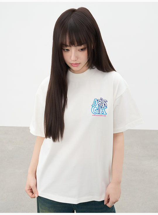 AFGK Coconut Tree Embroidered Tee | Face 3 Face