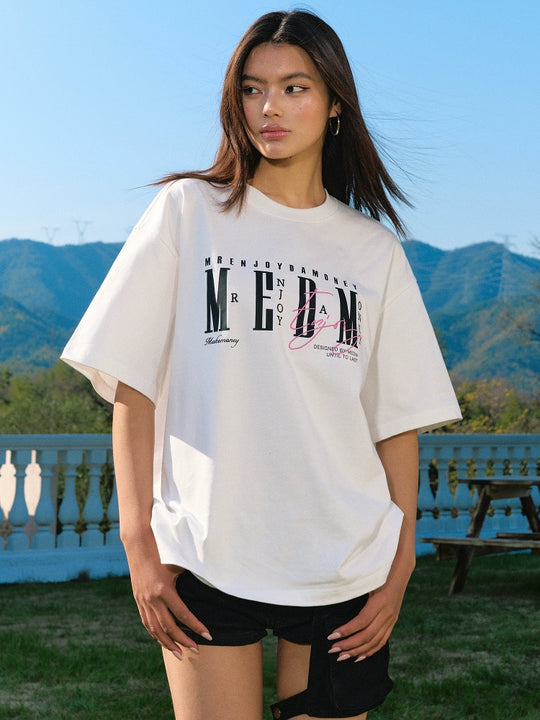 MEDM Basic Logo Typography Tee | Face 3 Face