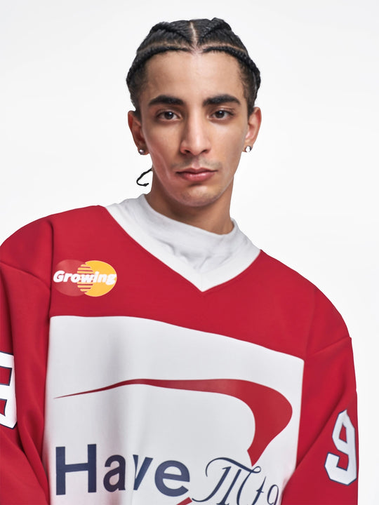F3F Select Graphic Air Cotton Long Sleeve Hockey Jersey | Face 3 Face
