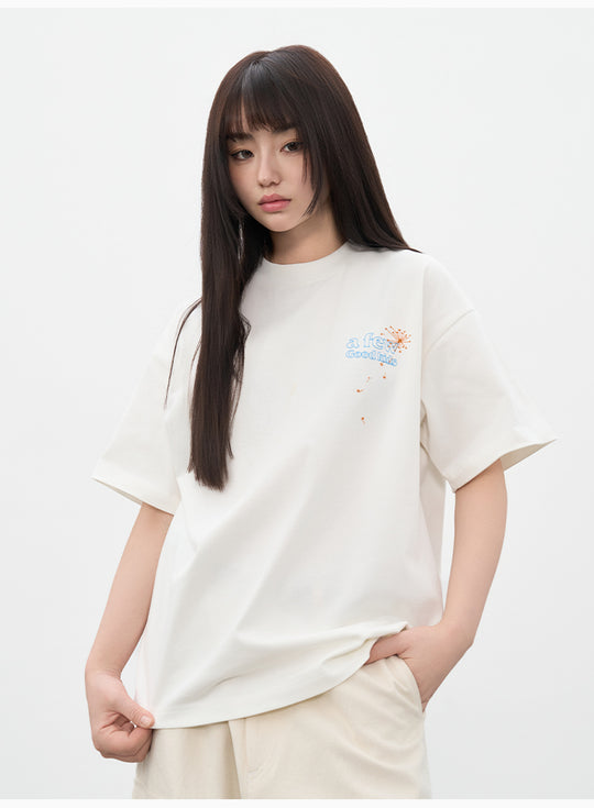 AFGK Dandelion Embroidered Tee | Face 3 Face