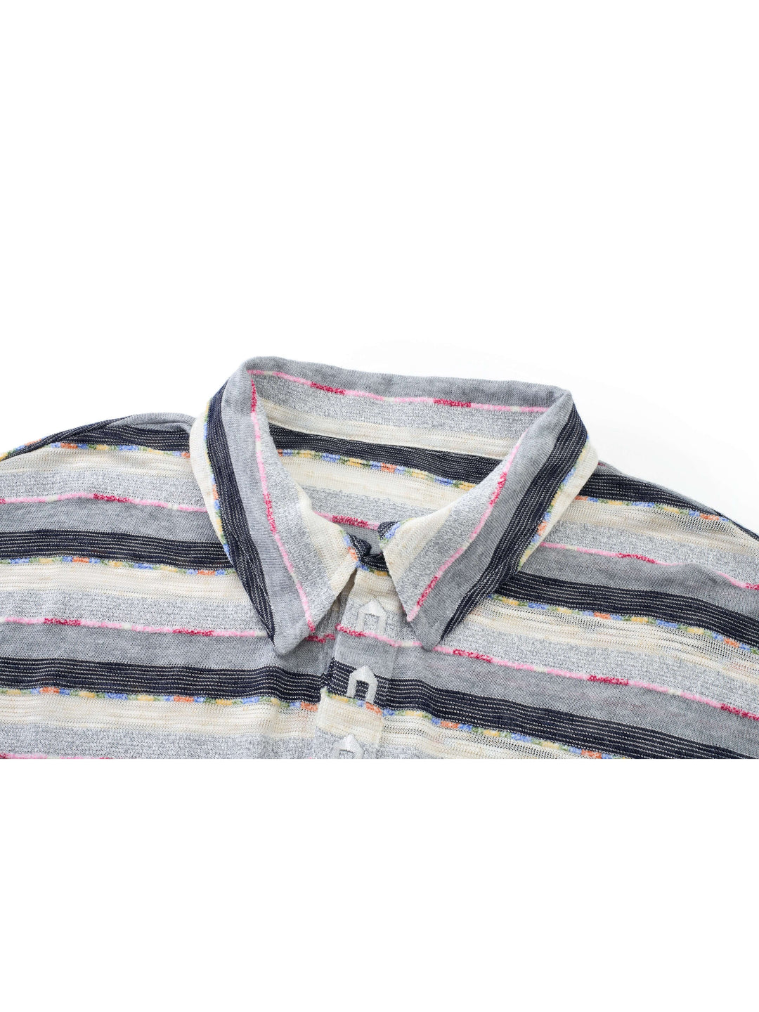 EVILKNIGHT(EK) Striped Embroidered Short Sleeve Polo | Face 3 Face