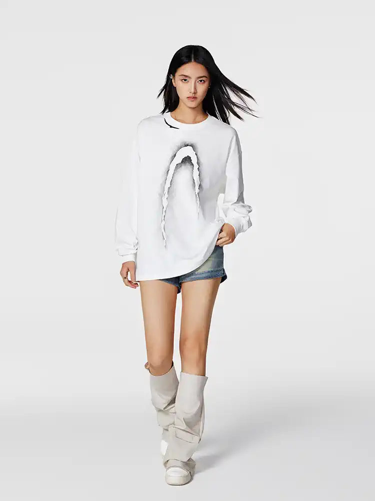 Achock Phantom Logo Print Long Sleeve Tee | Face 3 Face