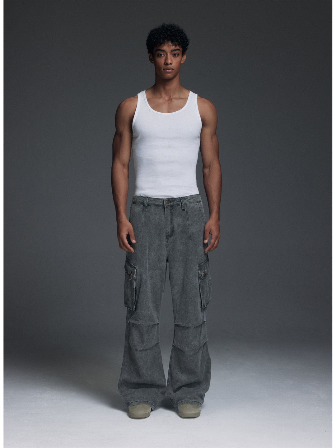NOVACAM Washed 3D-Pocket Work Cargo Pants | Face 3 Face