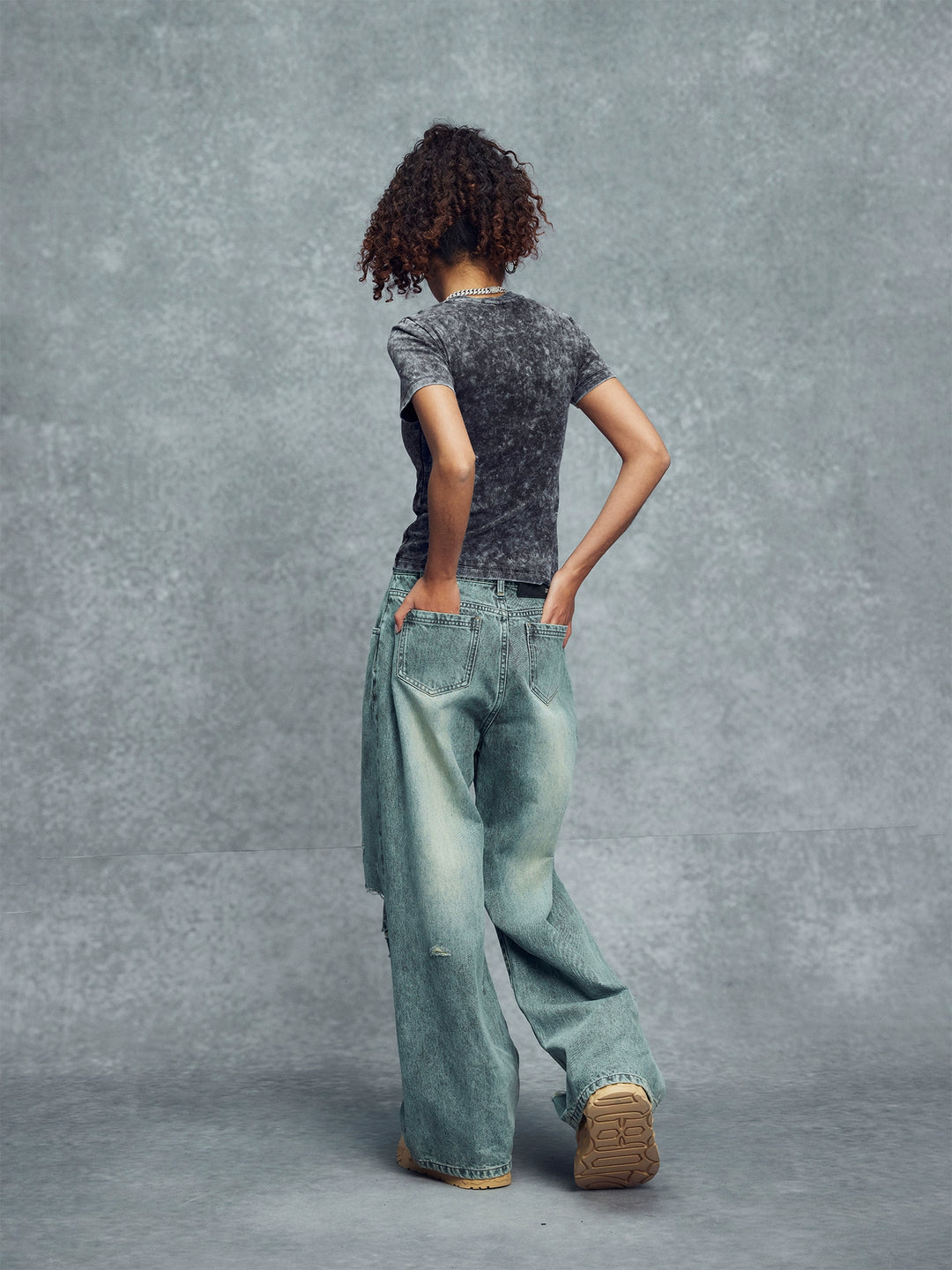 1807 18xxx7 3D Embroidered Tie Dye Slim Tee | Face 3 Face