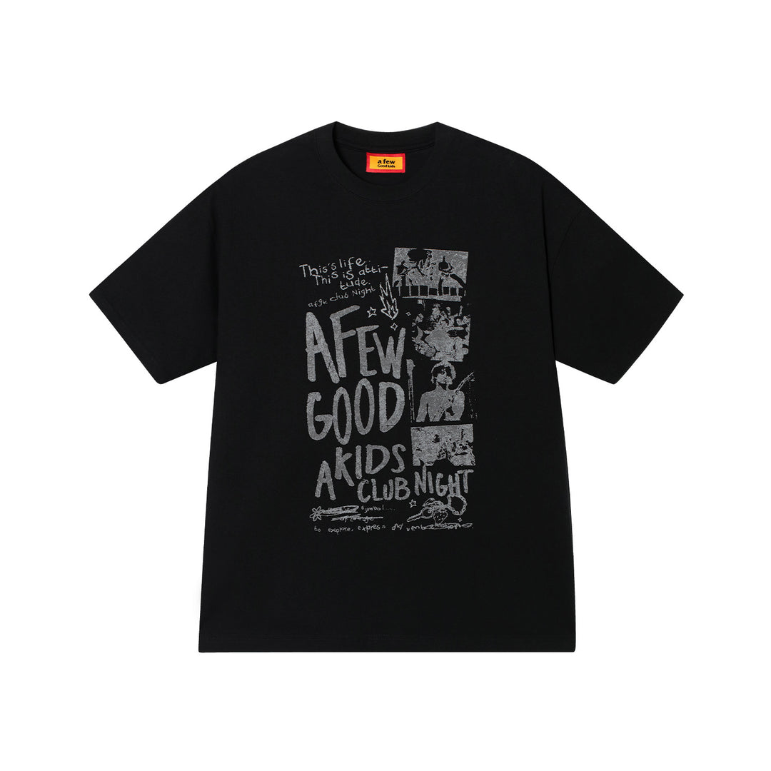 AFGK Club Night Vintage Print Tee | Face 3 Face