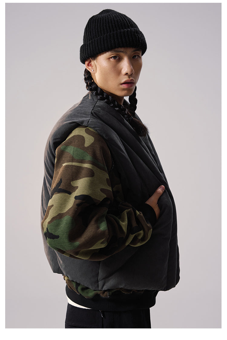 Remedy Camouflage Stitch Down Vest | Face 3 Face