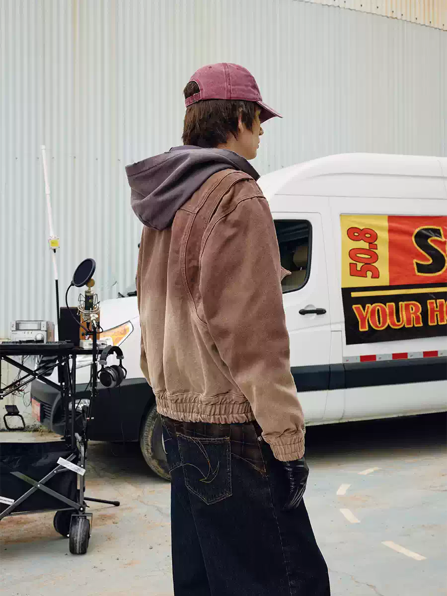 SOD Co. Aged Heavy Washed Deconstructed Carpenter Jacket | Face 3 Face