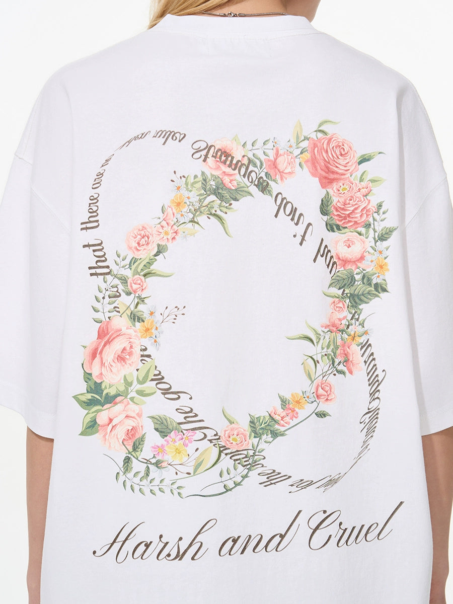 Harsh and Cruel Roses Ring Printed Tee