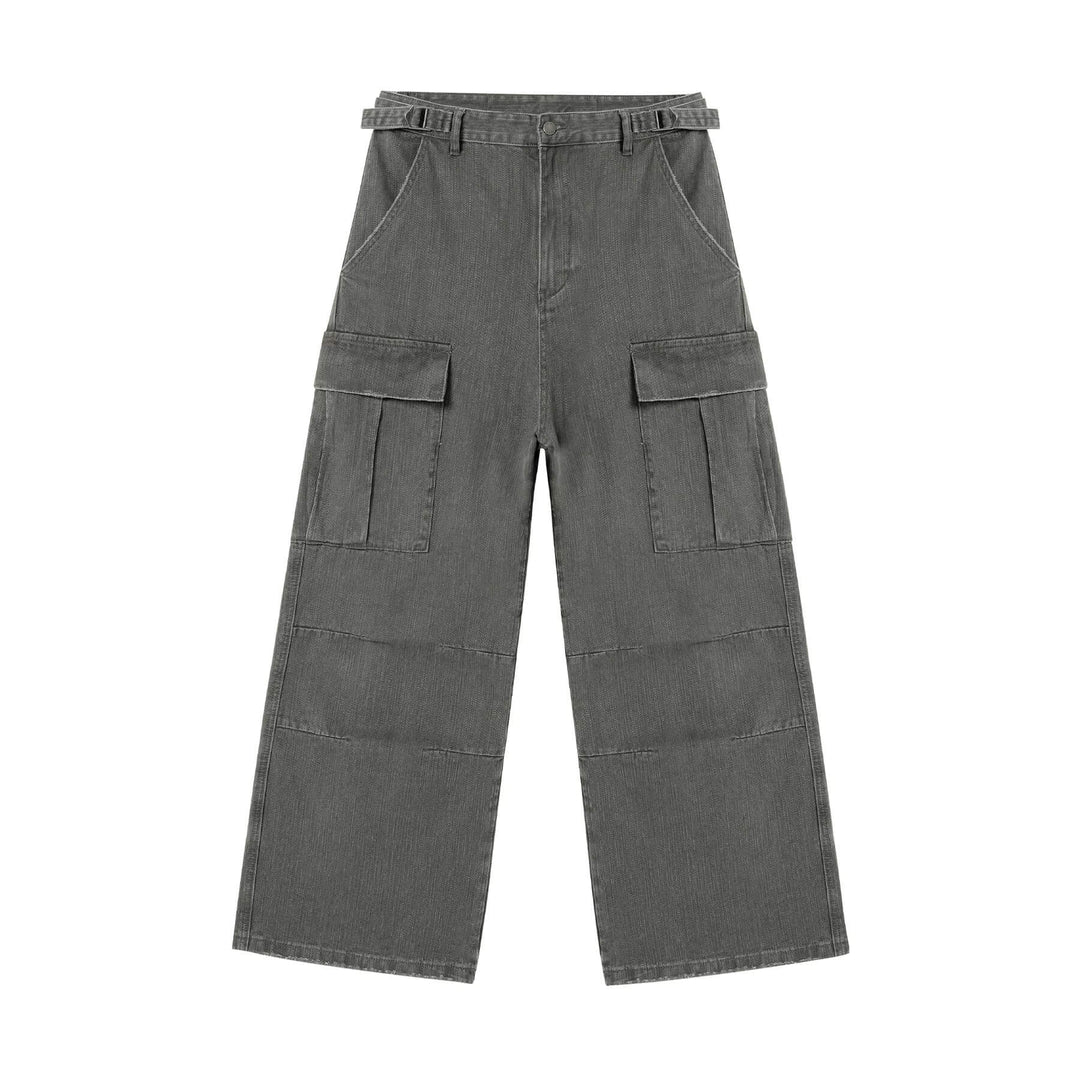 JHYQ Distressed Bamboo Cotton Cargo Work Pants | Face 3 Face