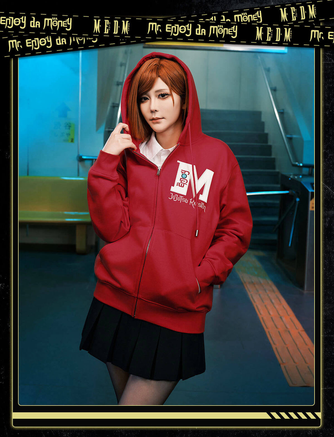 MEDM × Jujutsu Kaisen Prison Realm Zip Up Hoodie | Face 3 Face