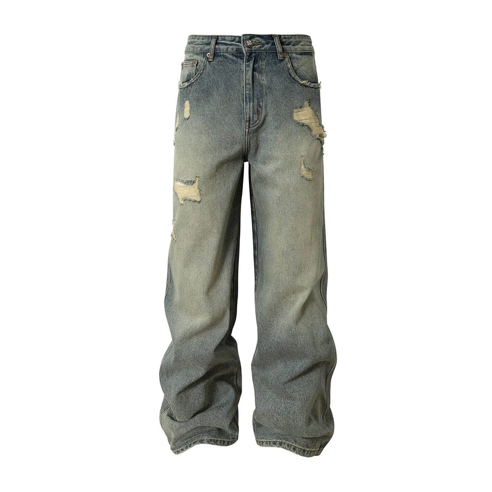 YADcrew Vintage Washed Ripped Jeans | Face 3 Face