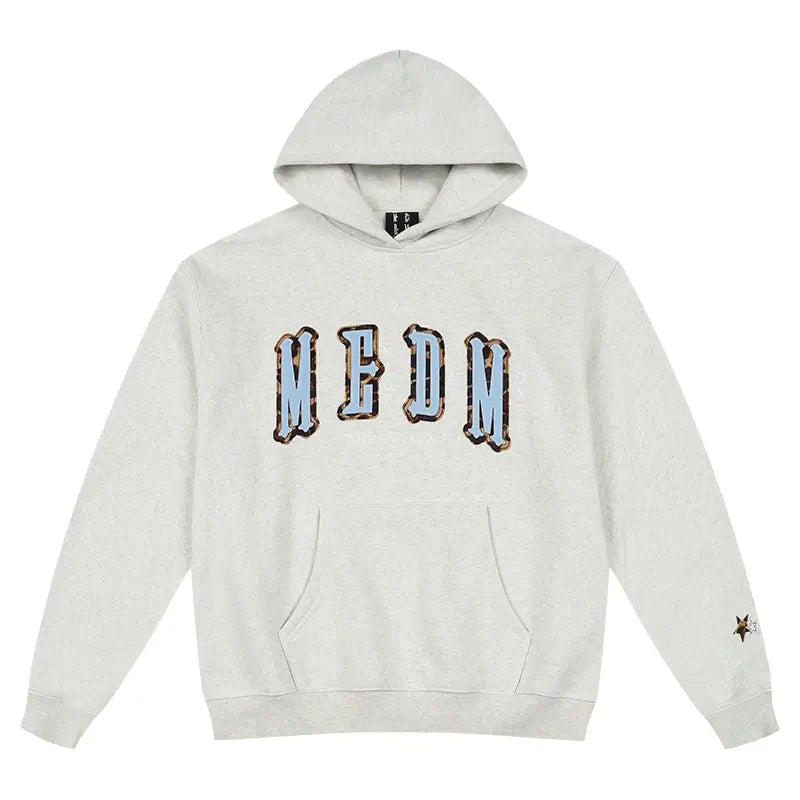 MEDM Animal Leather Logo Patch Hoodie | Face 3 Face