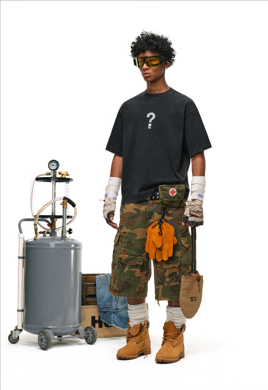 ANTIDOTE Question Mark Print Tee | Face 3 Face