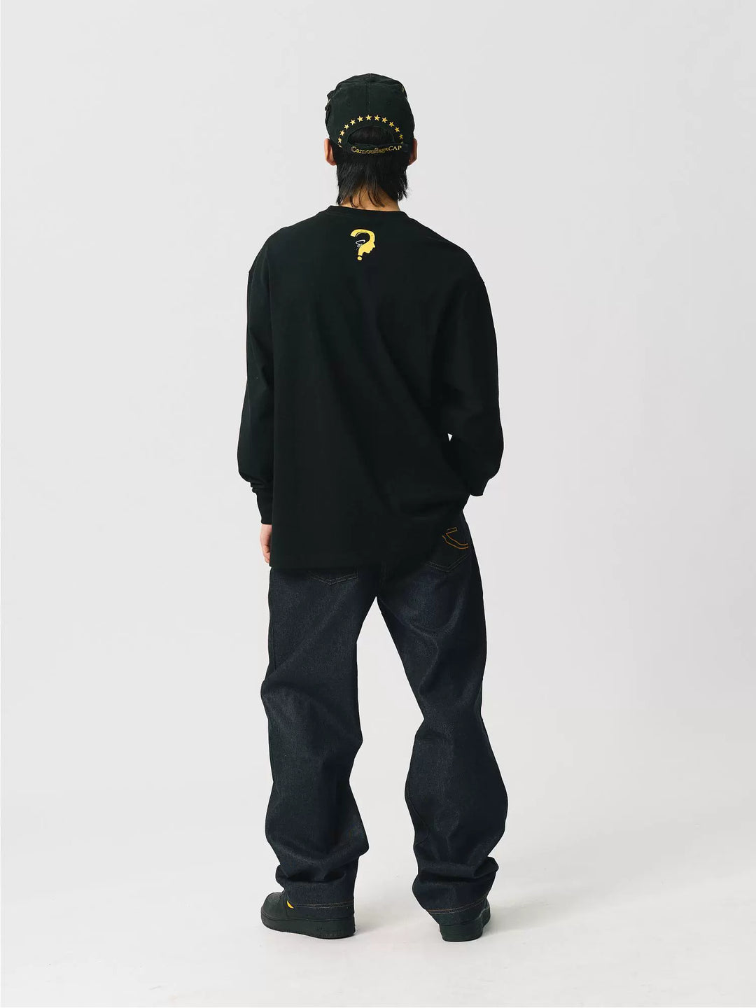 S45 Graffiti-Inspired Print Long-Sleeve Tee | Face 3 Face