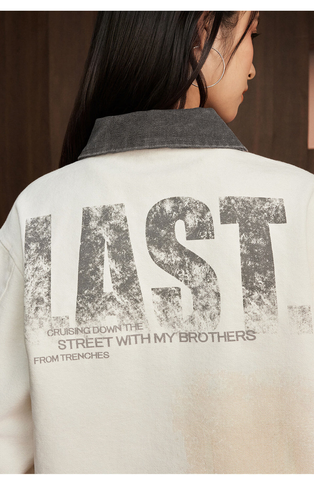 Small Town Kid Music Patch Washed Canvas Work Jacket | Face 3 Face