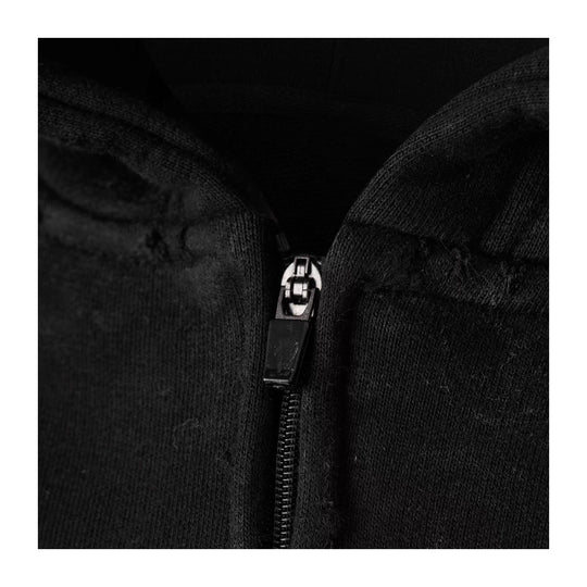 KARMANISTIC Rhinestone Logo Dirty Dye Zip Up Hoodie | Face 3 Face