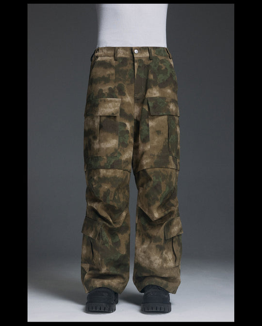 NOVACAM Camouflage Multi-Pocket Baggy Work Cargo Pants | Face 3 Face