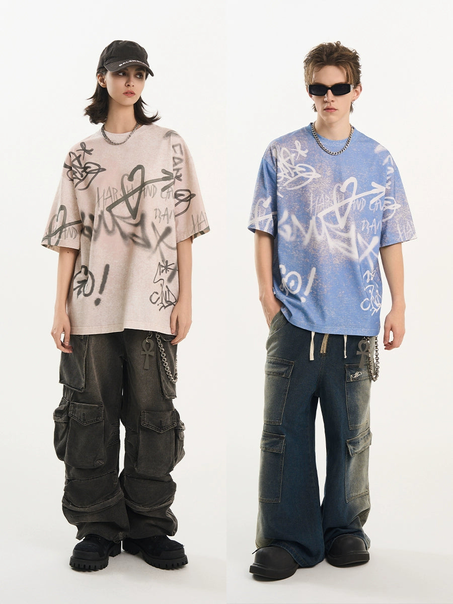 Harsh and Cruel Spray Painted Tee