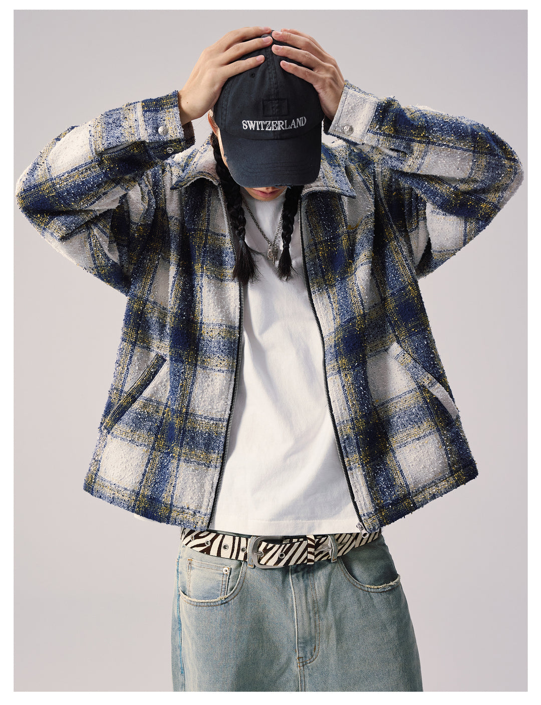 Remedy Ombre Check Jacket | Face 3 Face