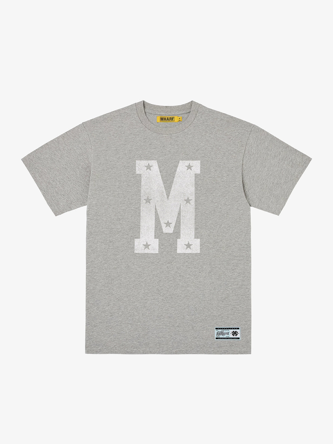 MHARF Gray M Stars Vintage Print Tee | Face 3 Face