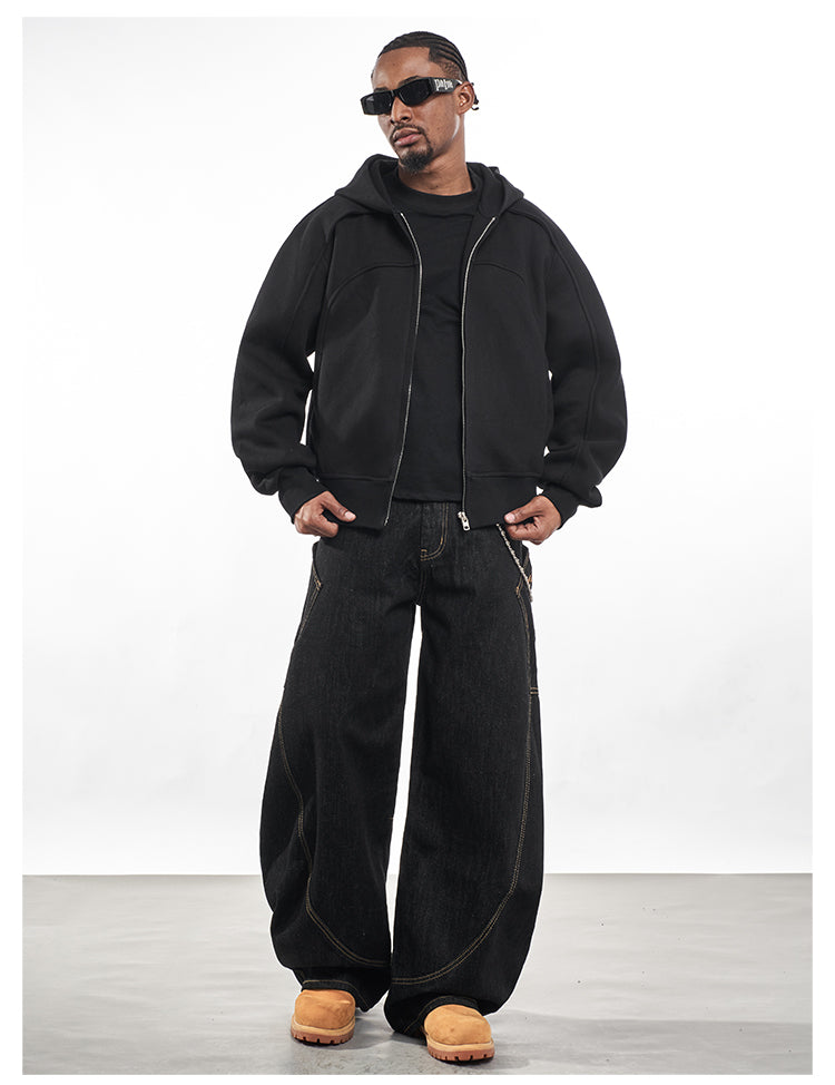 F3F Select Deconstructed Zip Up Hoodie | Face 3 Face