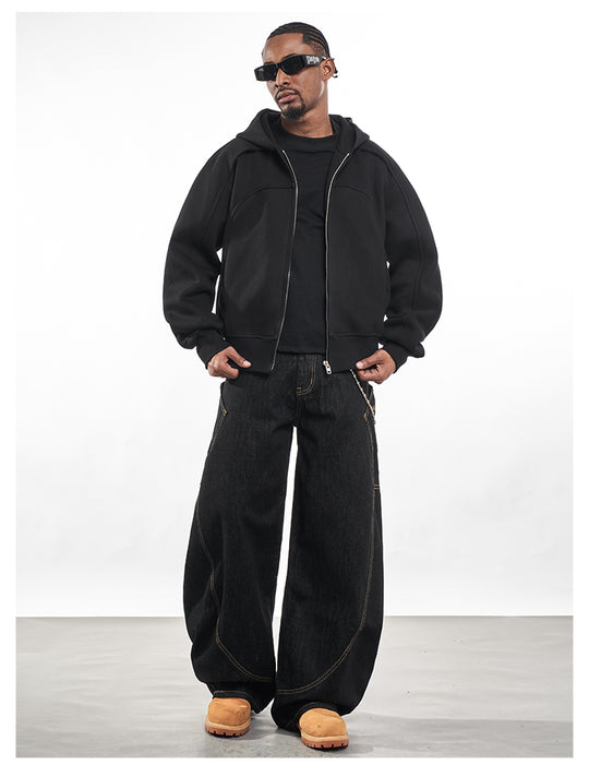 F3F Select Deconstructed Zip Up Hoodie | Face 3 Face