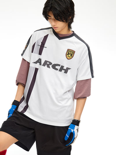 ARCH BY ROARINGWILD Roaring Beast Colorblocking V-Neck Soccer Jersey | Face 3 Face