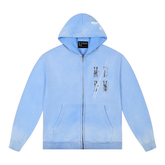 MEDM x EVA Evangelion Washed Zip-Up Hoodie | Face 3 Face