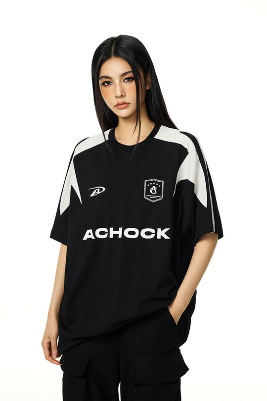 Best Achock Contrast Stitching Uniform Tee | Face 3 Face