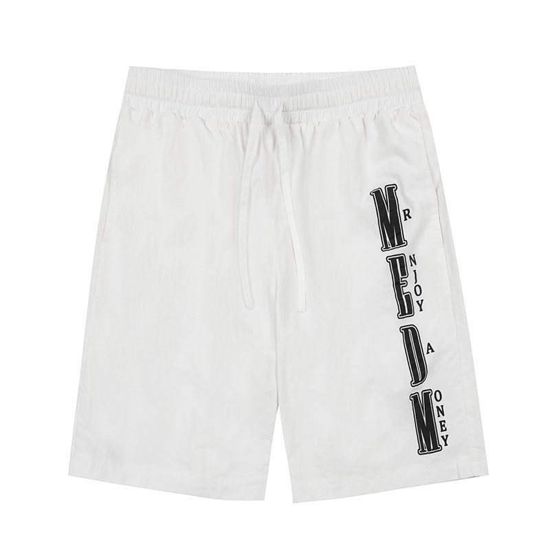 MEDM Nylon Letter Logo Sports Shorts