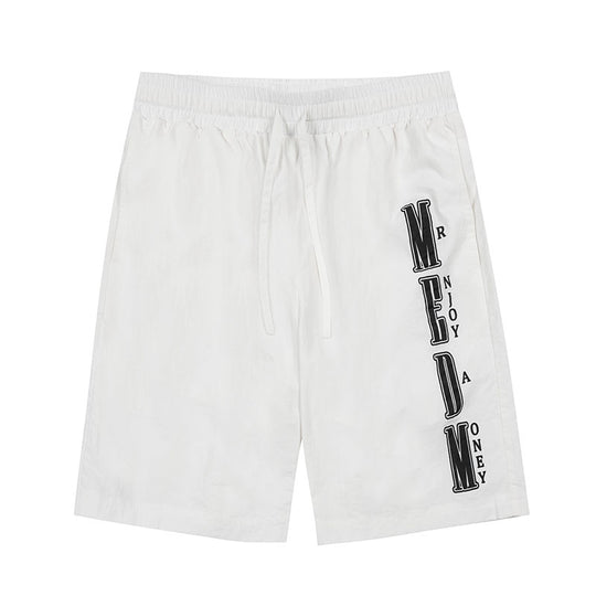 MEDM Nylon Letter Logo Sports Shorts