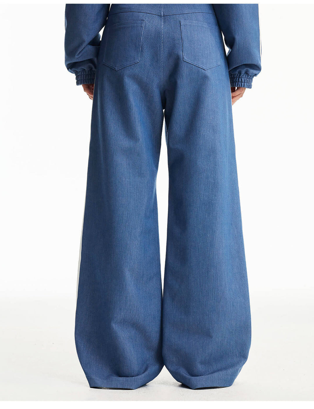 MEDM Stripe Line Denim Sport Pants | Face 3 Face