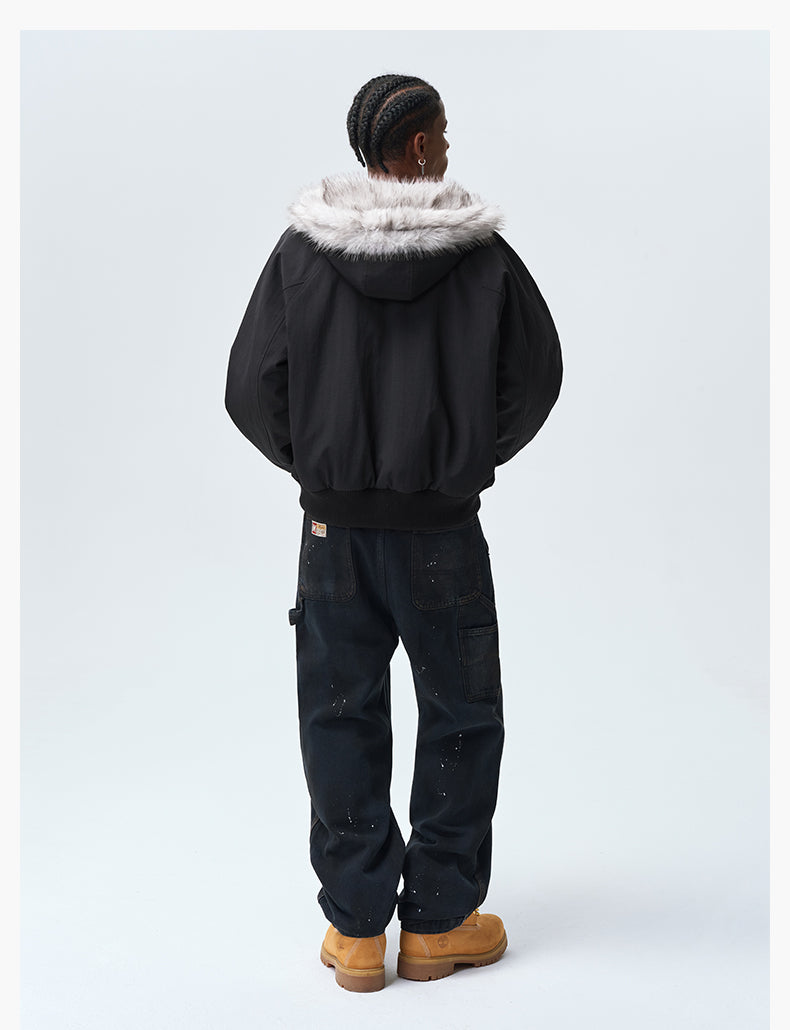 MEDM Fur-Lined Hooded Jacket | Face 3 Face