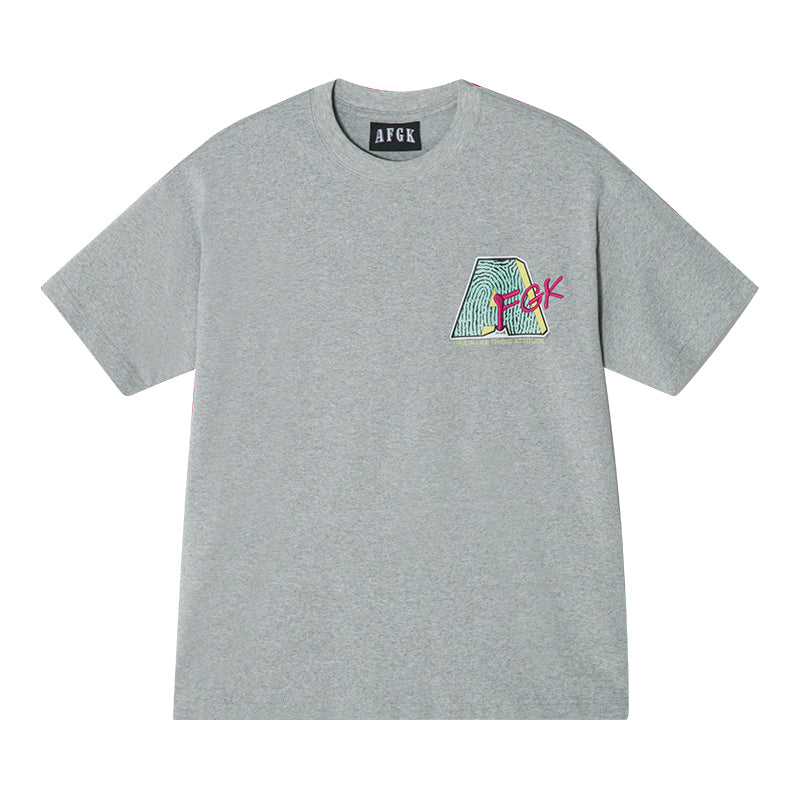 AFGK Spoof Embroidery Logo Print Tee