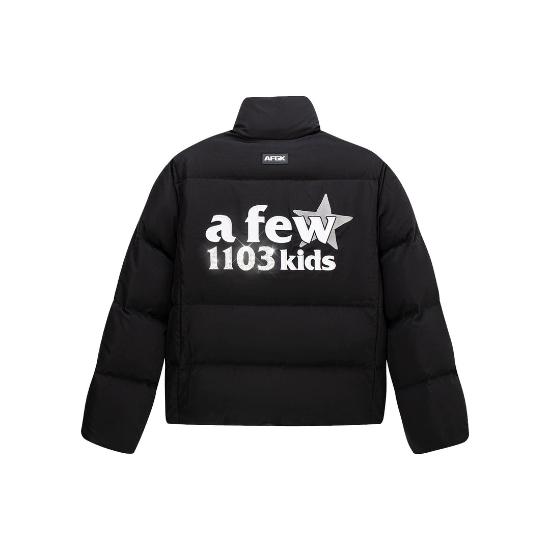 AFGK 1103 Rhinestone Embroidery Down Jacket | Face 3 Face
