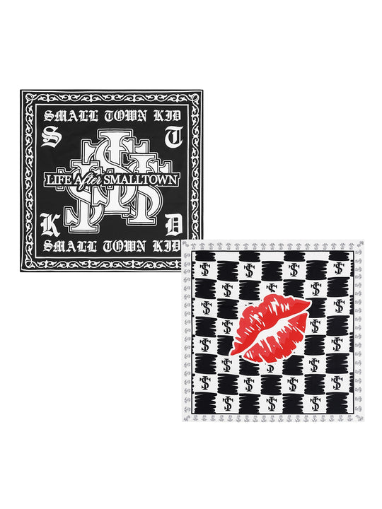 Small Town Kid Logo Lips Square Scarf / Bandana | Face 3 Face