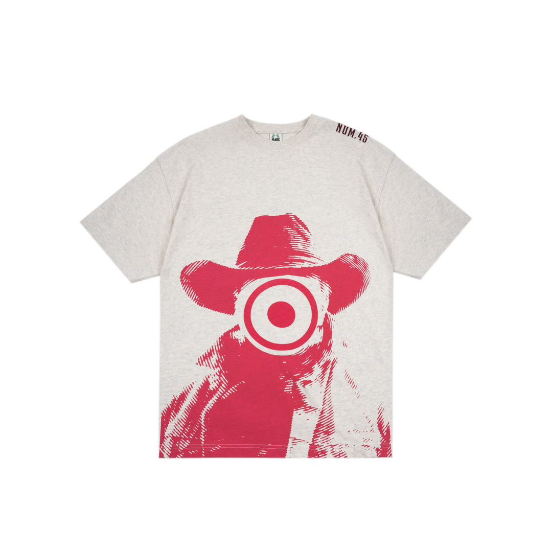 S45 Slogan Flocking Printing Embroidered Logo Tee | Face 3 Face