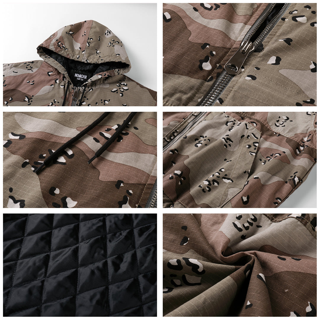 NOVACAM Camouflage Military Hooded Work Jacket | Face 3 Face