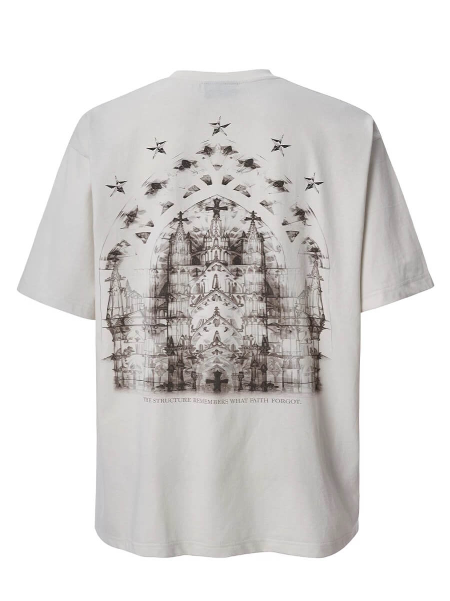 F2CE Church Graphic Print Washed Short Sleeve Tee | Face 3 Face