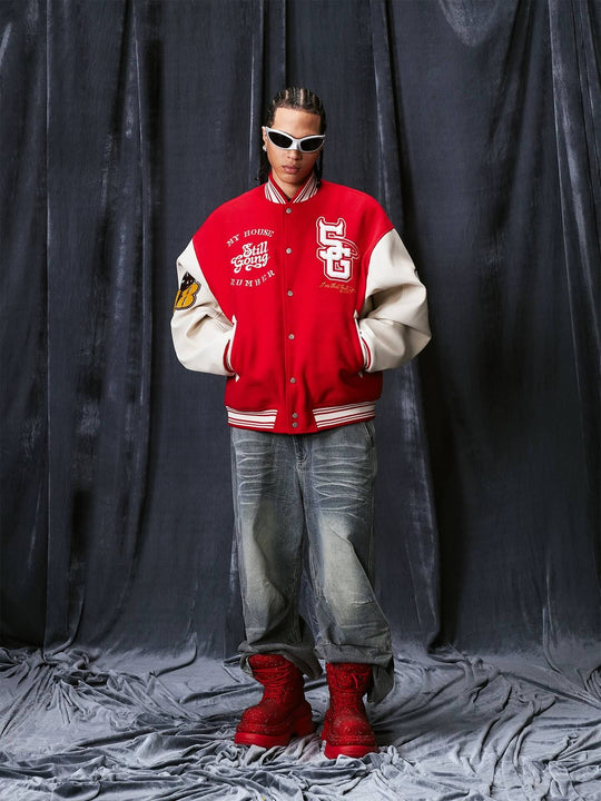 1807 Devil Angel Varsity Jacket | Face 3 Face